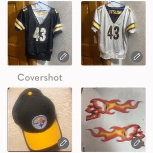 Reversible Pittsburgh 43 jersey XL+New Steelers Hat+2💀🔥🔛stickers